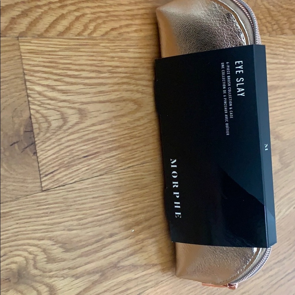 Make up bag with eyeshadow brushes